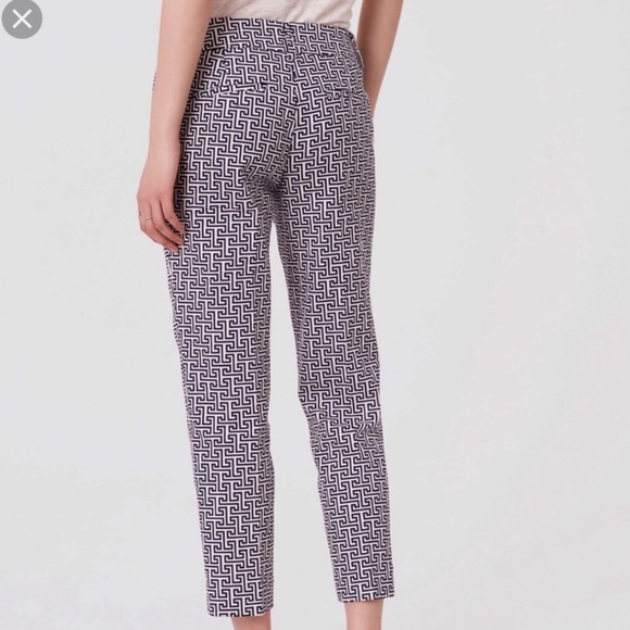 LOFT Pants - ANN TAYLOR LOFT 2P MAZE RIVIERA CROPPED PANT  NWT